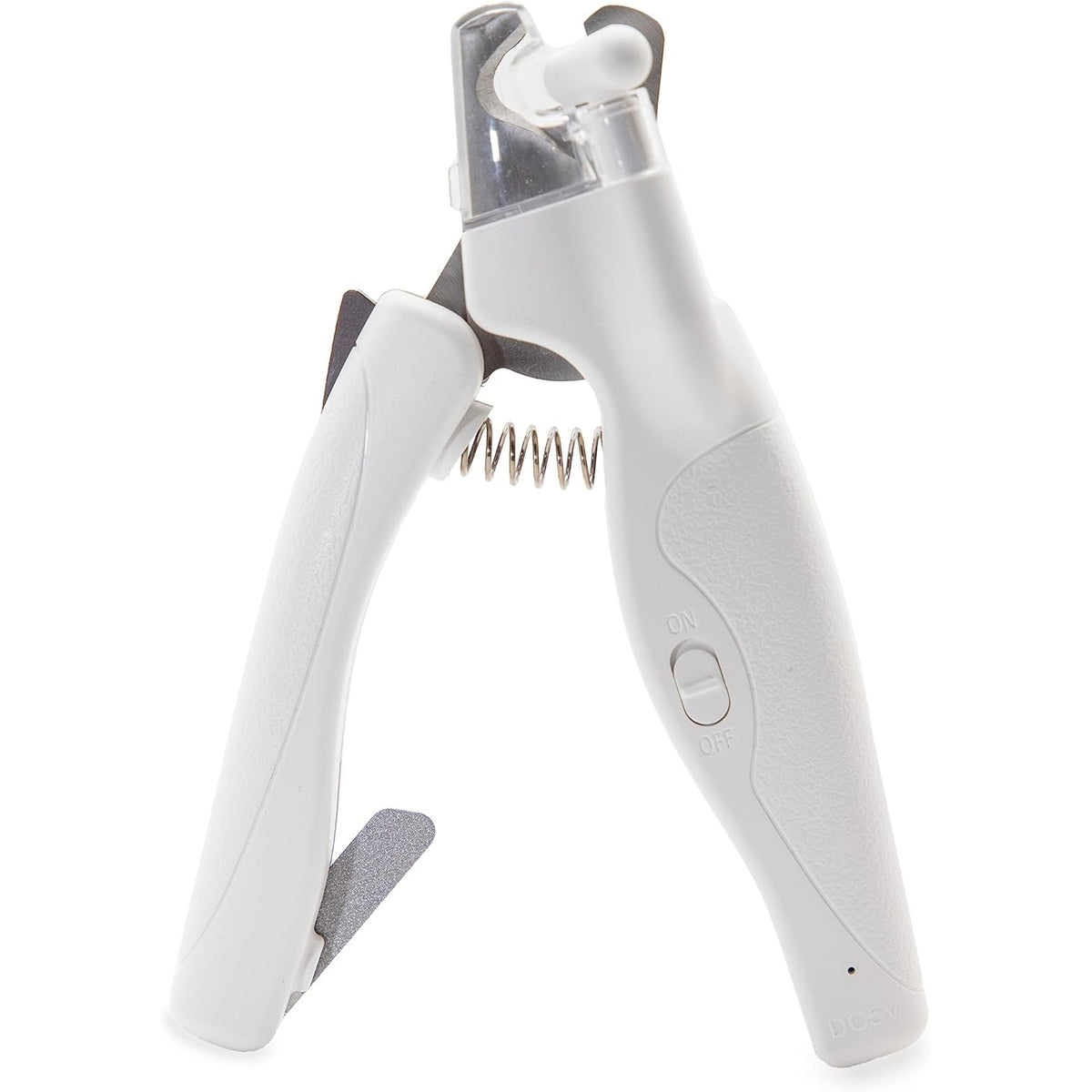 Pet Nail Clipper with Safety Guard and Splash Cover, 2-in-1 Cordless Nail Trimming Tool for Dog and Cat At-Home Grooming, Without Battery