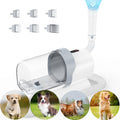 Pet Hair Grooming Vacuum Kit, 5-in-1 Dog and Cat Clippers with 6 Guide Combs, Adjustable Suction and Brushes for At-Home Coat Care
