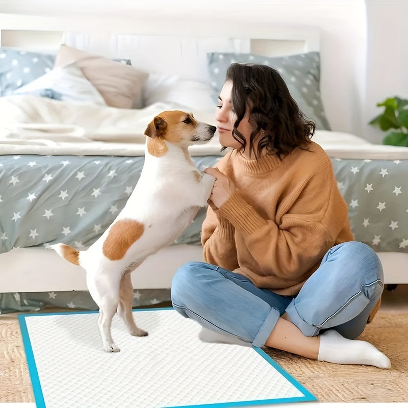 Dog Pee Pads 30 x 36 Inches, Extra Large Blue Disposable Puppy Training Pads with Absorbent Core and Leakproof Backing, 20, 80 or 160 Count