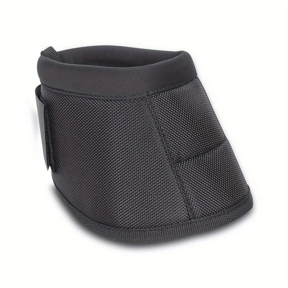 No-Turn Horse Bell Boots Pair, Protective Equine Hoof Boots in Small, Medium and Large with Black, White, Royal Blue and Red Color Options