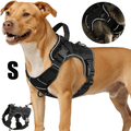 Tactical Dog Harness Vest with Adjustable Reflective Design, Machine Washable Outdoor Walking and Obedience Training Gear in S, M, L and XL