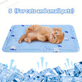 Gel Cooling Mat for Dogs and Cats, Water-Activated Reusable Pet Resting Pad in Two Sizes and Four Patterns for Indoor and Outdoor Summer Lounging
