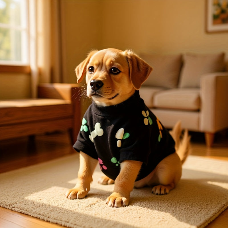 Winter Dog Clothes for Small and Medium Dogs, Soft Puppy Sweater Outfit in XS-XXL for Cool Weather Walks, Seasonal Wear and Pet Photos