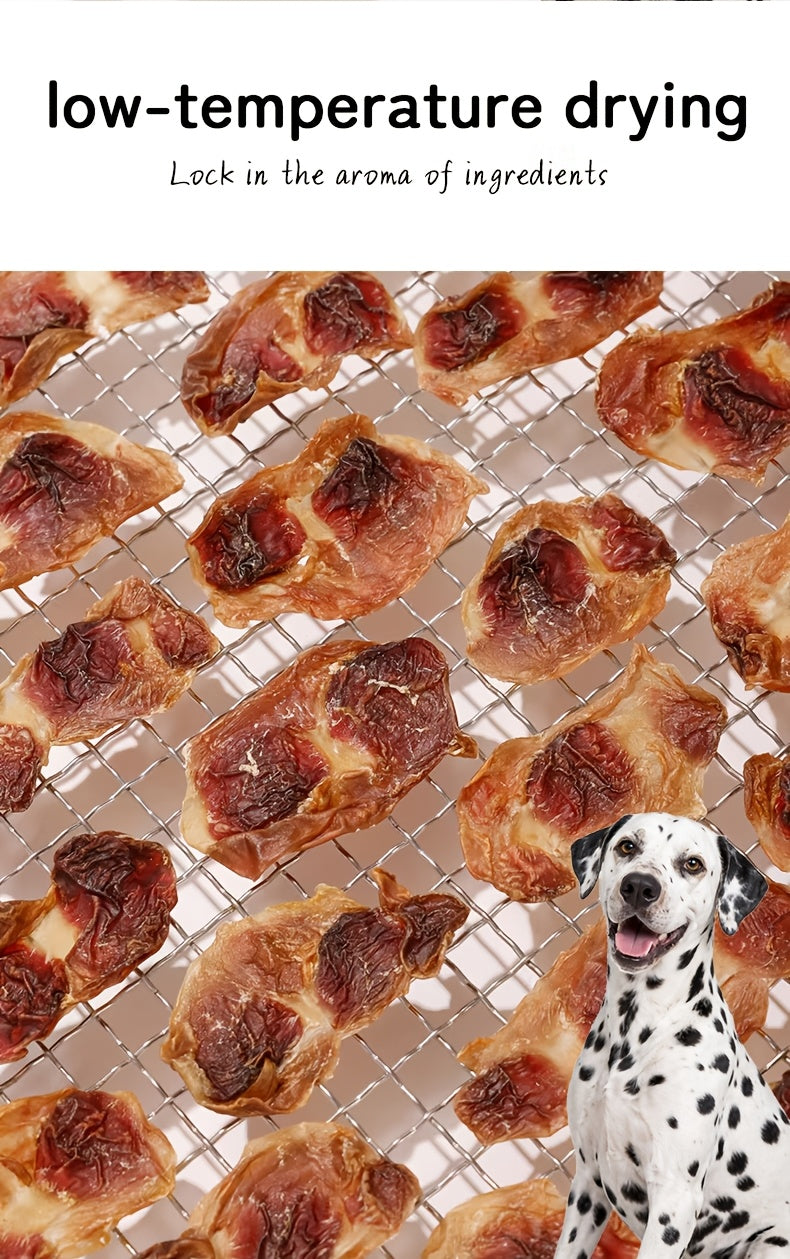 Chicken Gizzard Dog Treats, Air-Dried Jerky Slices for Supervised Training Rewards, Everyday Snack Breaks and Dog Owner Gift Baskets