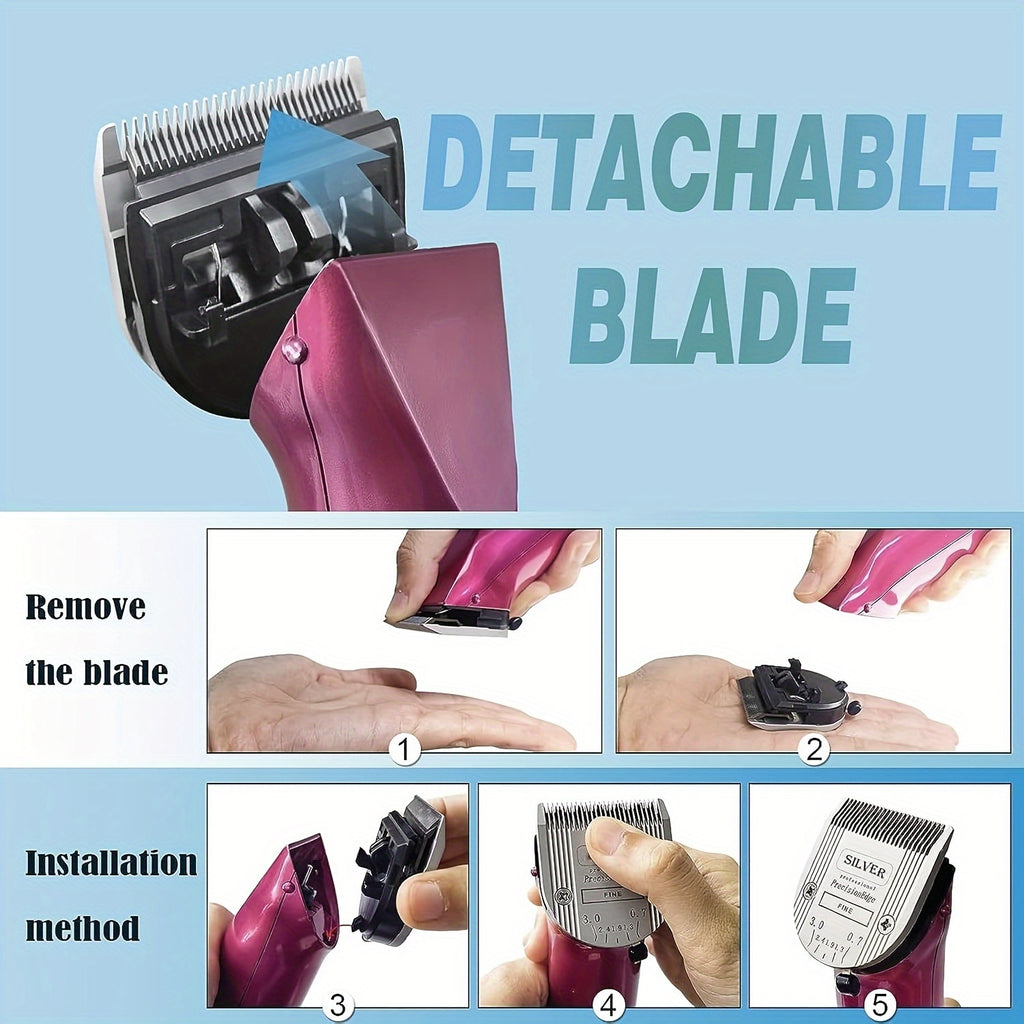 5-in-1 Dog Clipper Replacement Blades Compatible with Bravura, Chromado, Creativa and Figura Clippers, 1 or 3 Piece Grooming Blade Options