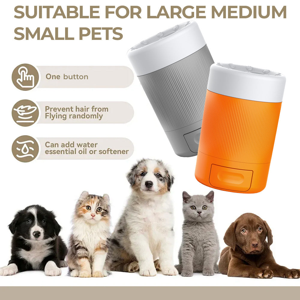 Dog Paw Cleaner Cup with Soft Bristles, Portable Semi-Automatic Pet Paw Washer for Dogs and Cats After Muddy Walks, Car Trips and Outdoor Play, No Battery Required
