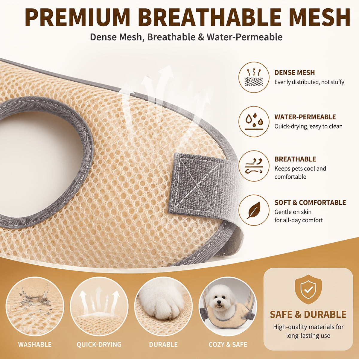 Cat Grooming Hammock with 4 S-Hooks and Fixed Straps, Breathable Mesh Nail Trimming Support for Cats and Small Dogs in Grey or Pink