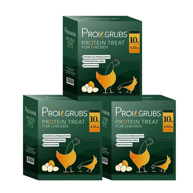 Dried Insect Treats for Chickens 30 lb, Black Soldier Fly Larvae Grubs for Backyard Poultry and Wild Birds, Bulk Supplemental Foraging Snacks