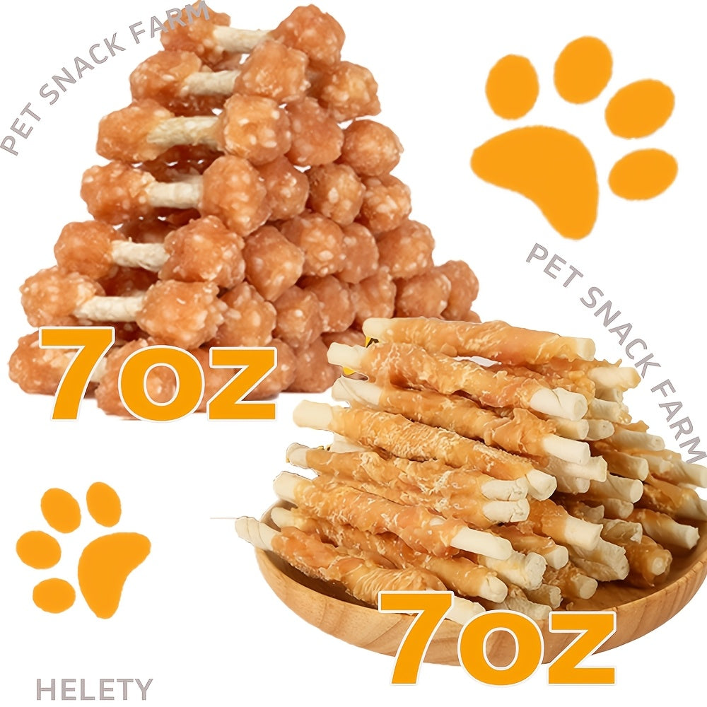 Duck Dumbbell Dog Treats, Two-Pack Training Reward Snacks for Supervised Practice, Everyday Treat Time and Dog Owner Gift Baskets