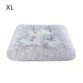 Plush Pet Bed Mat for Dogs and Cats, Light Grey Sleeping Pad in Small 11.8 x 17.7 or XL 23.6 x 35.4 Inch Sizes for Everyday Rest