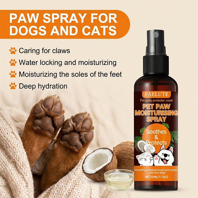 Dog Paw Moisturizer for Dogs and Cats, 50mL Pet Paw Pad Care for Dry Rough Pads, Grooming Supply for Owner-Managed Everyday Care Routines