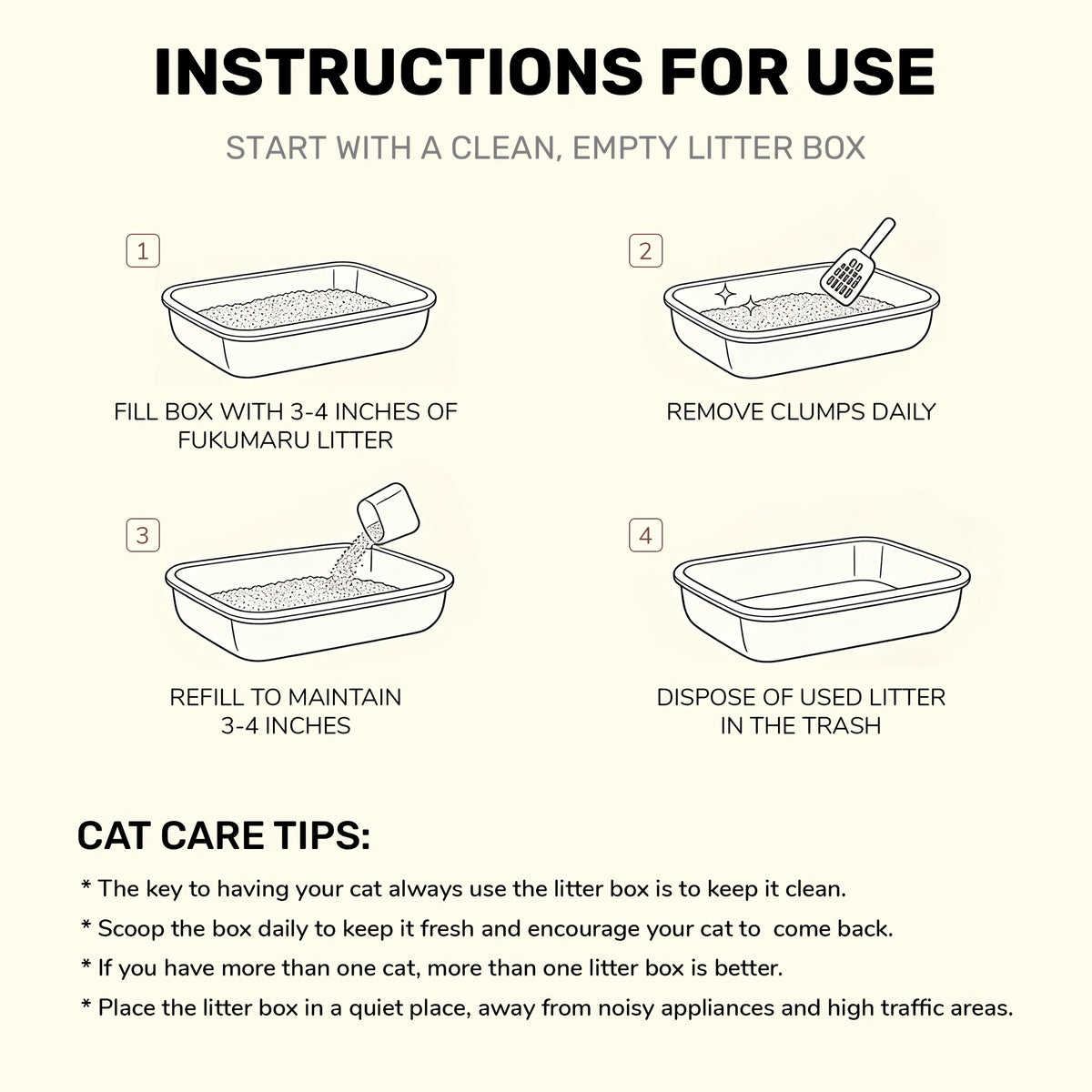 Unscented Tofu Cat Litter with Corn Starch Blend, Quick-Clumping Low-Tracking Pellets for Multi-Cat Homes, 8.8 lb 2-Pack or 17.6 lb 4-Pack