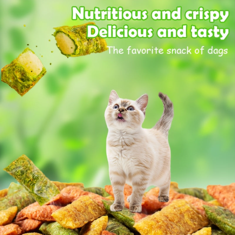 Fish Shaped Cat Biscuits 150g / 5.29oz, Low-Temperature Baked Crunchy Cat Treats for Supervised Rewards, Everyday Snack Time and Food Topping