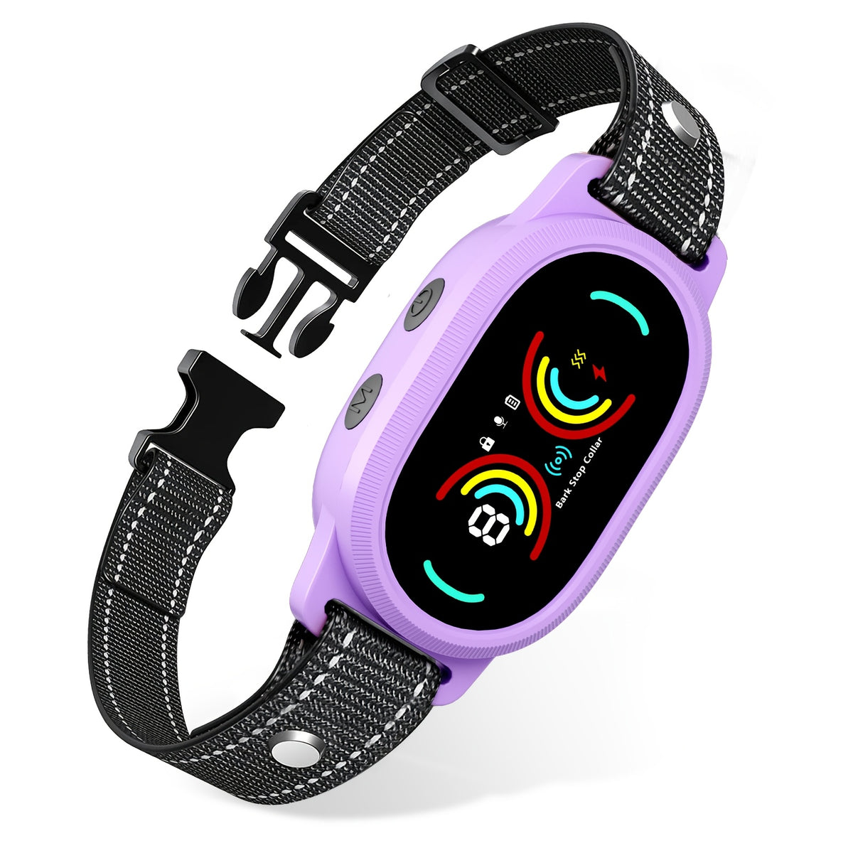 Rechargeable Dog Bark Collar with Beep and Vibration, 4 Selectable Modes and 3 Sensitivity Levels for Owner-Supervised Training, Six Color Options