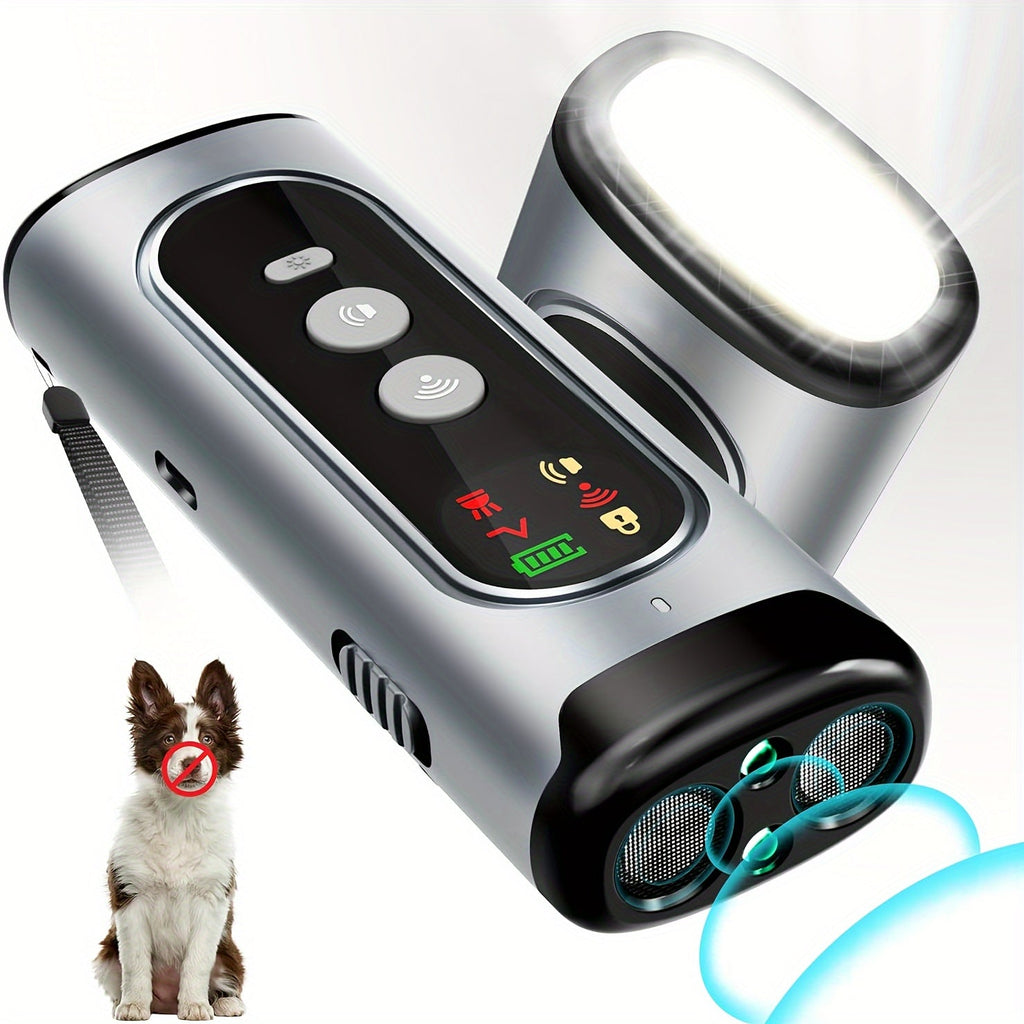 Soundwave Dog Bark Control Device for Owner-Guided Training, Anti-Barking Tool in Royal Blue, Grey or Mixed Colors, One-Size Option