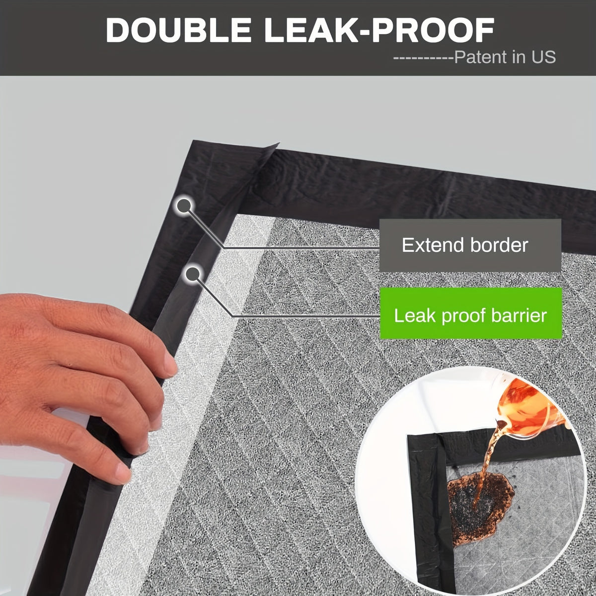 Charcoal Puppy Pads for Odor Control, Extra Large 28 x 34 Inch Disposable Dog Pee Pads with Leak-Proof Design for Indoor Potty Training
