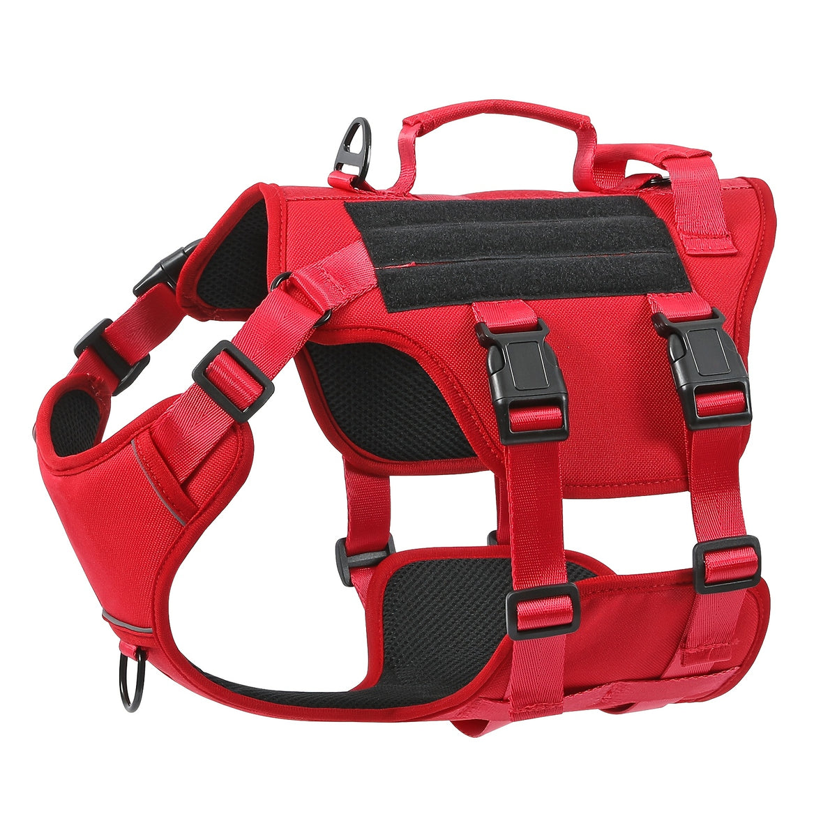 Full Body Dog Harness with Lift Handle, Soft Padded Adjustable Reflective Walking Vest with Leash Clip for Hiking and Training, S to XL