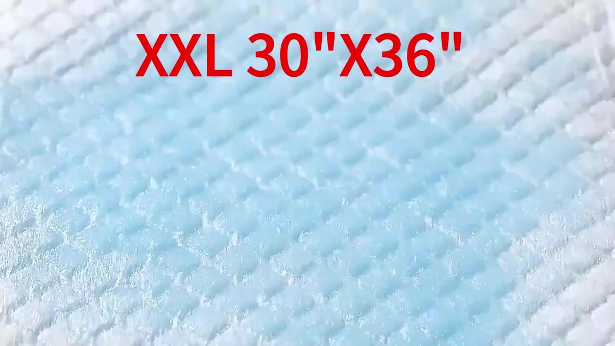 Dog Pee Pads 30 x 36 Inches, Extra Large Blue Disposable Puppy Training Pads with Absorbent Core and Leakproof Backing, 20, 80 or 160 Count