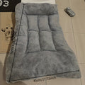 Dog Sofa Bed with Non-Slip Base, Grey 35.4 x 17.7 Inch Pet Lounge with Machine-Washable Polyester Cushion for Everyday Indoor Rest