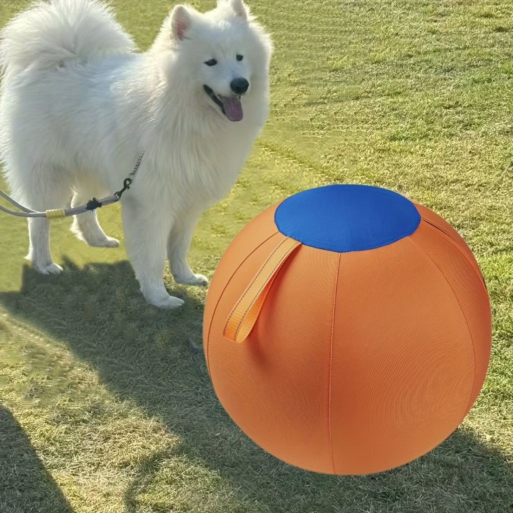 Dog Herding Training Ball for Supervised Outdoor Chase and Push Games, Orange and Blue Play Options Including Upgraded M and XXS Variants
