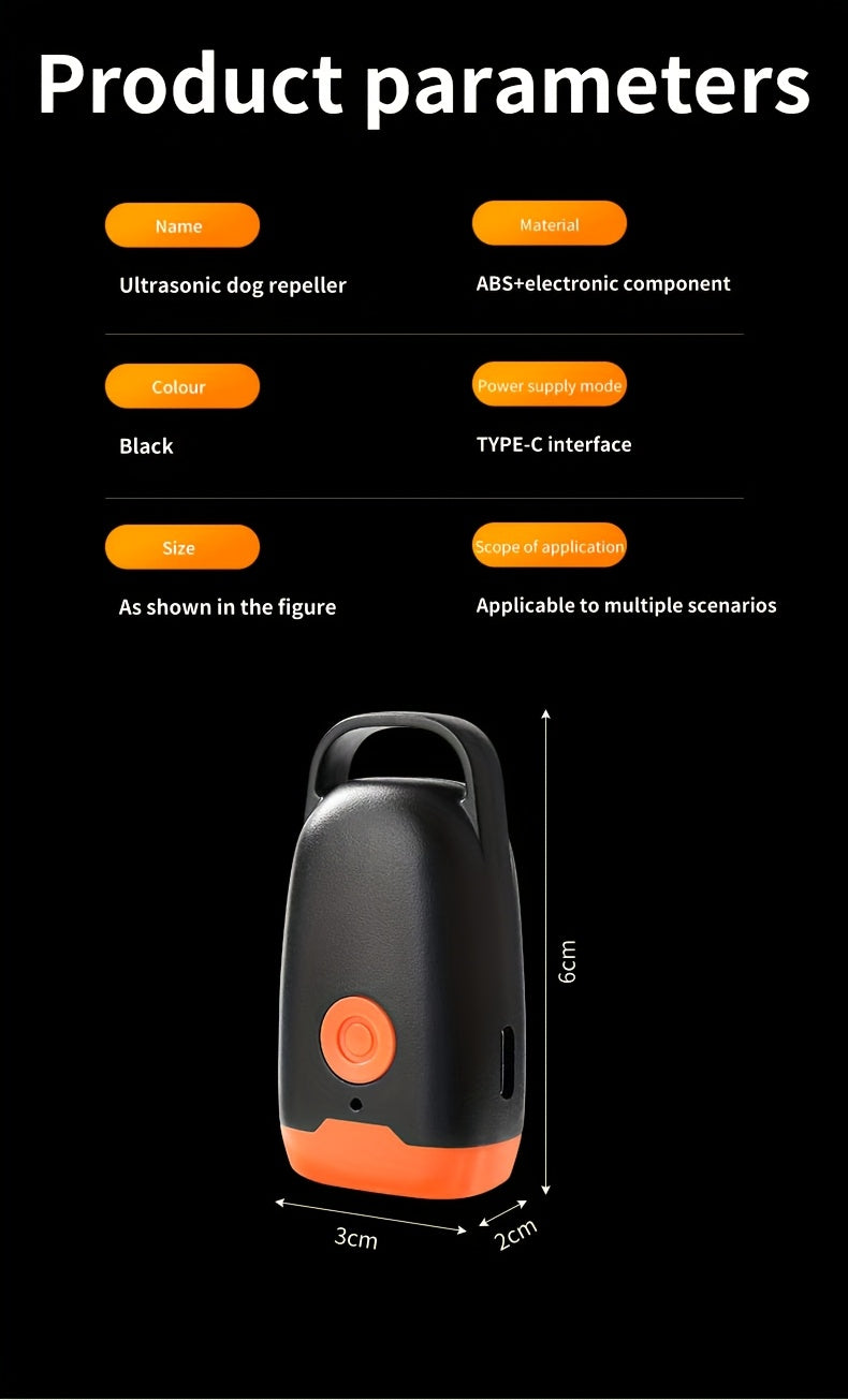 Soundwave Dog Repellent Device with One-Button Start, Barking Deterrent for Dog Behavior Management, Available in Single or Two-Piece Packs
