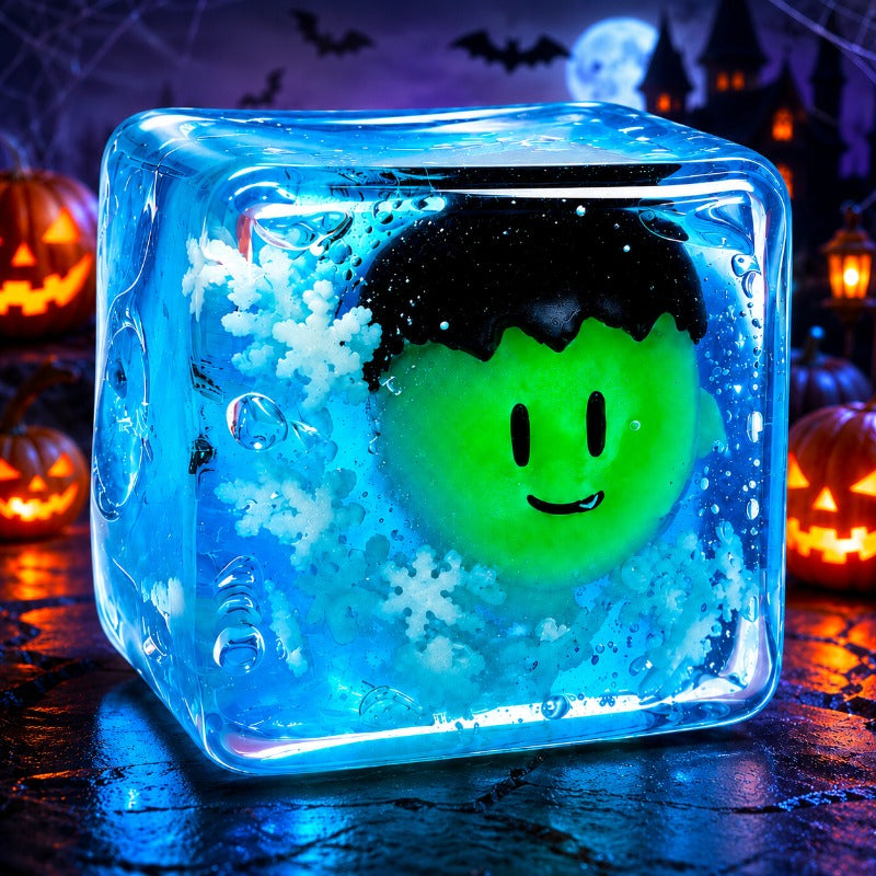 Halloween Cube Dog Toy, Soft Interactive Pet Play Toy for Small and Medium Dogs and Puppies, Pumpkin Ghost and Monster Themes, Random Color 1 Pack