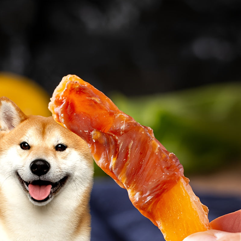 Chicken Wrapped Sweet Potato Dog Chew Sticks, 200g or 400g Pet Treats for Small, Medium and Large Dogs, Everyday Snack and Training Reward