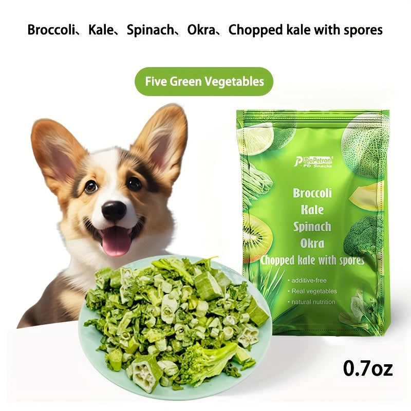 Freeze Dried Dog Treats with Fruit and Vegetable Options, Six Selectable Snack Styles for Supervised Training Rewards and Dog Food Toppers