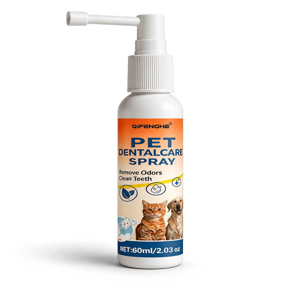 Pet Breath Freshener Spray for Dogs and Cats, 60ml Oral Care Mist for Everyday Mouth Hygiene Routines and At-Home Pet Grooming Supplies