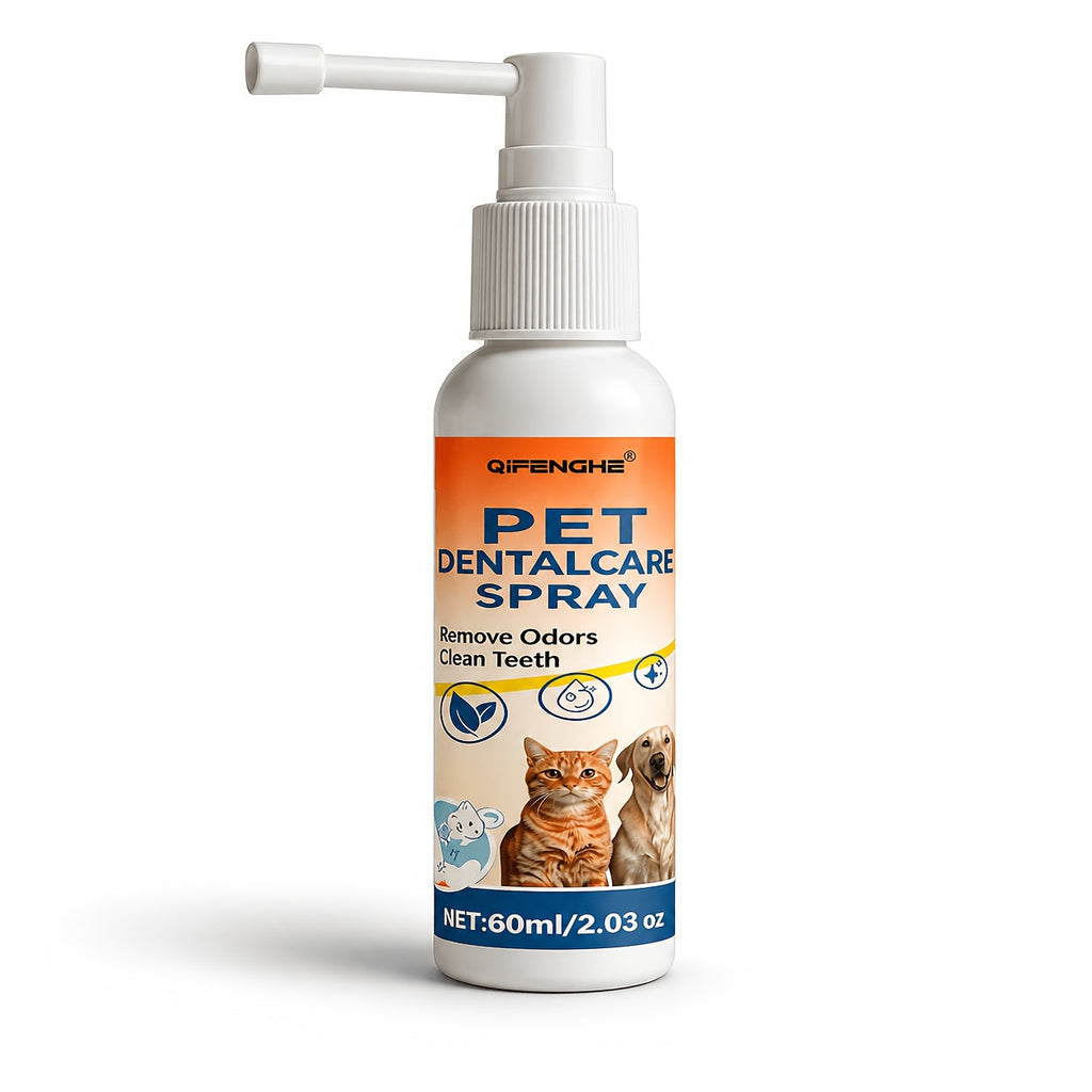 Pet Breath Freshener Spray for Dogs and Cats, 60ml Oral Care Mist for Everyday Mouth Hygiene Routines and At-Home Pet Grooming Supplies