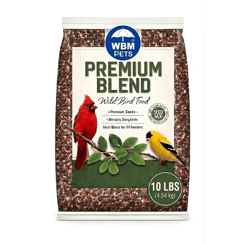 Bird Seed 10 lb Bag for Outdoor Wild Birds, Porch Hanging Feeders, Lawn Stands and Ground Feeding Stations, Year-Round Backyard Songbird Watching