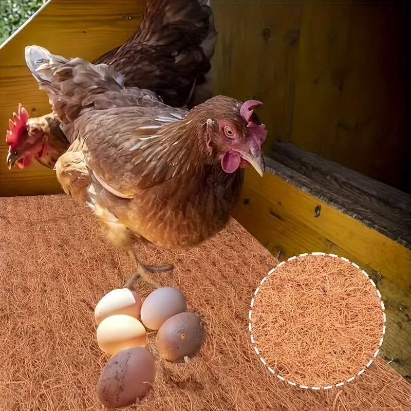 Chicken Nesting Pads Made from Coconut Palm Fiber, Nest Box Liner Mats for Backyard Chicken Coops and Bird Nesting Areas in Multiple Pack Options