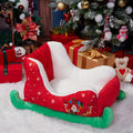 Christmas Pet Bed with Sled Nest or Separate Mat Options, Soft Holiday Sleeping Spot for Small to Medium Dogs and Cats, Festive Pet Lover Gift
