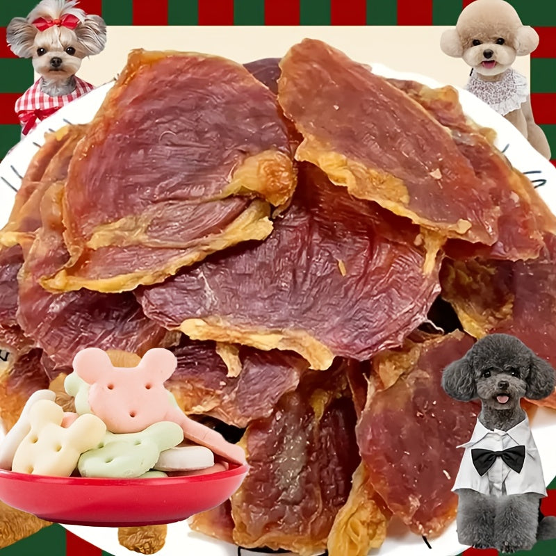 Chicken Gizzard Jerky for Dogs 7.05 oz, Grain-Free High-Protein Dog Treat Slices with No Artificial Flavors for Positive-Reward Training