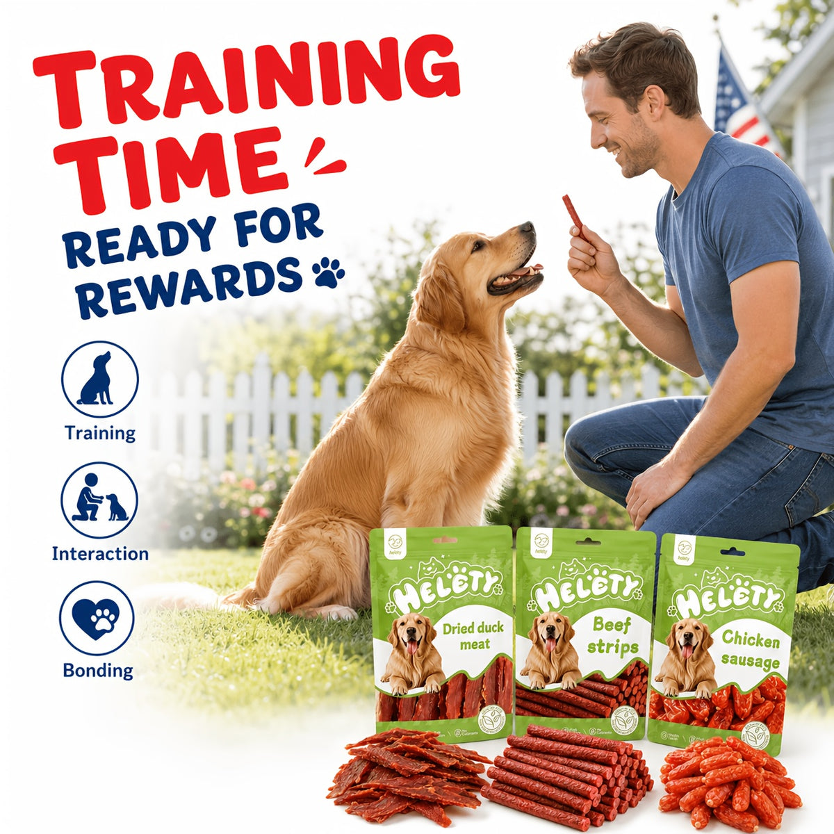 Dog Training Reward Treats in Duck 100g Pack, Chewy Dog Snacks for Supervised Practice Sessions, Everyday Treat Time and Dog Lover Gift Baskets