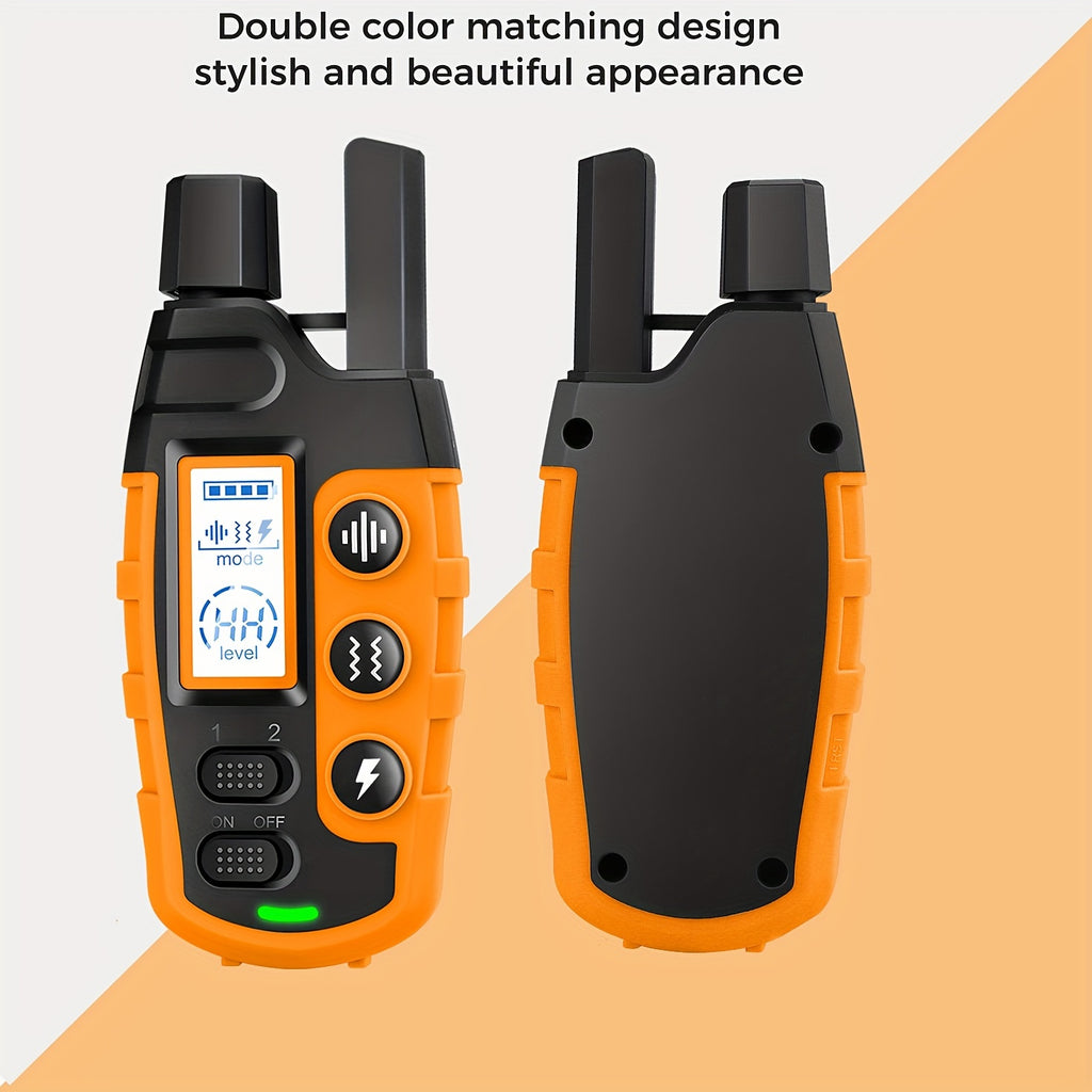 Rechargeable Dog Training Collar for 2 Dogs, 2800ft Listed Remote Range with Beep, Vibration and Static Stimulation for Supervised Training