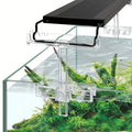 Aquarium Light Riser Kit, Adjustable Clear Acrylic Lamp Holder with Two Supports for 2.5-4.4 Inch Extension Brackets on Open Fish Tanks
