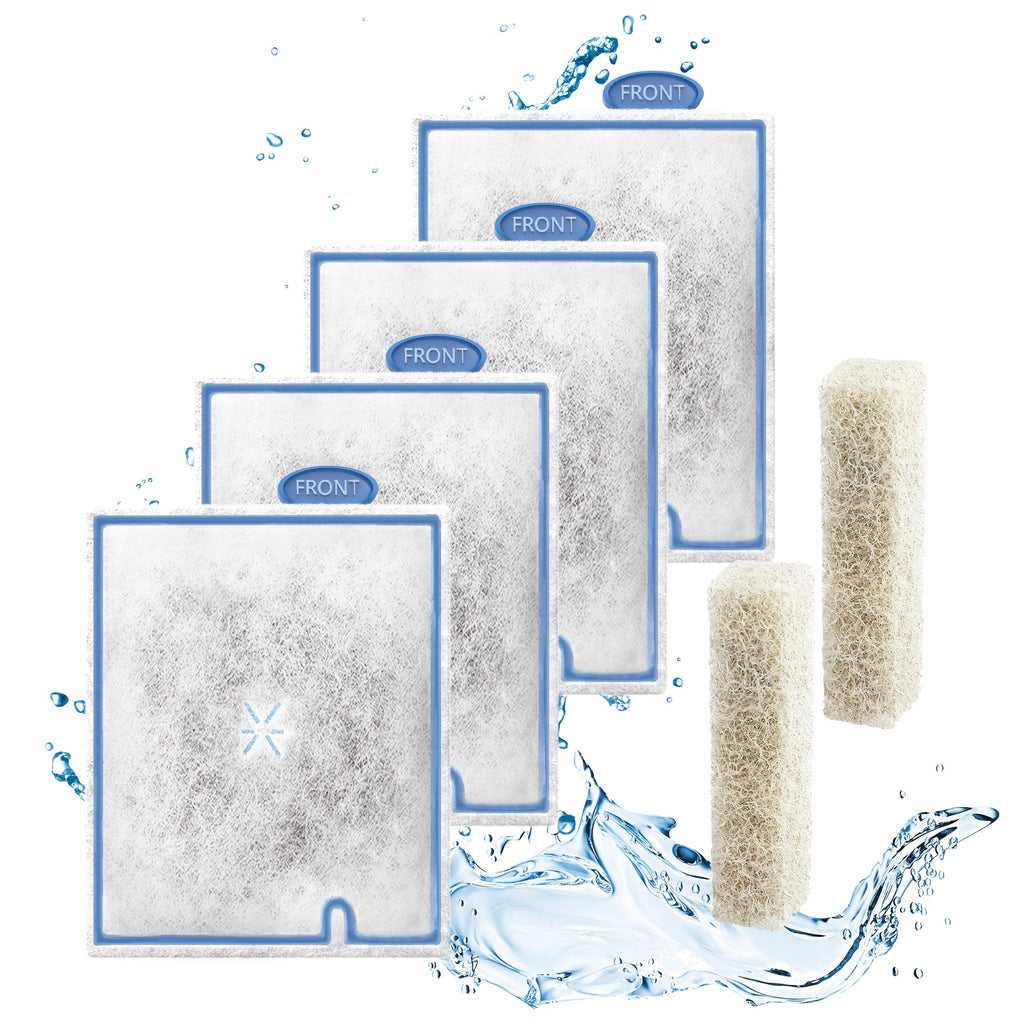 Large Aquarium Filter Cartridges for Aqueon QuietFlow, Replacement Filters with Pads for Compatible Fish Tank Filters, 4/8/16 Pack Options