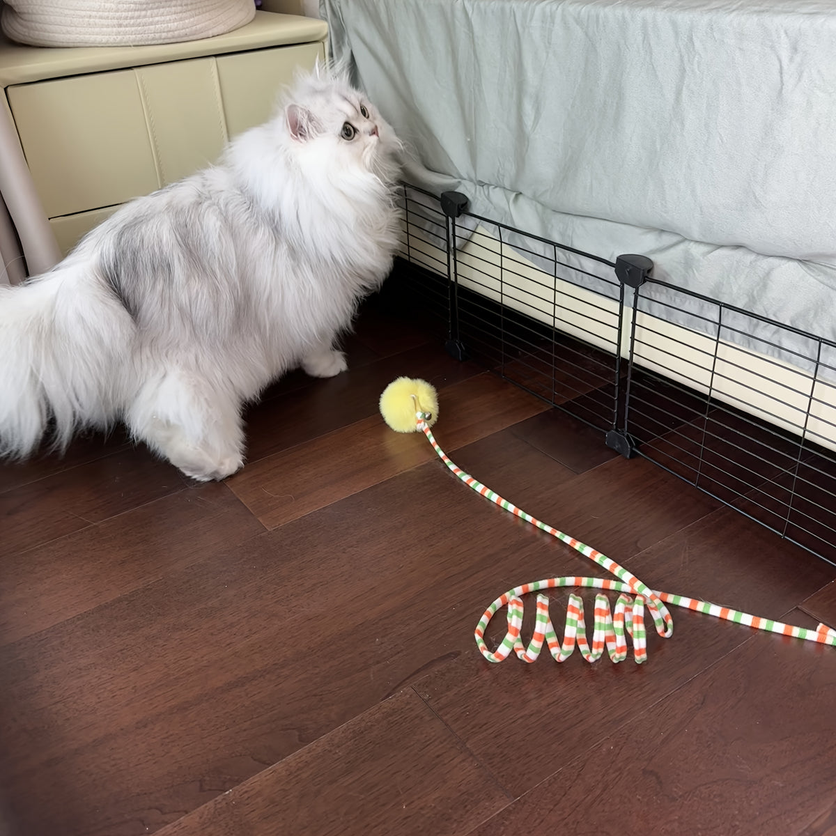 Under Couch Blocker for Pets and Toys, Under Sofa or Bed Gap Barrier in Black or White, 10 or 20 Piece Furniture Fence Pack for Home Use