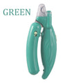 Dog and Cat Nail Clippers with LED Light, Safety Lock and Protective Cover for At-Home Pet Claw Trimming and Daily Grooming, Green or Pink