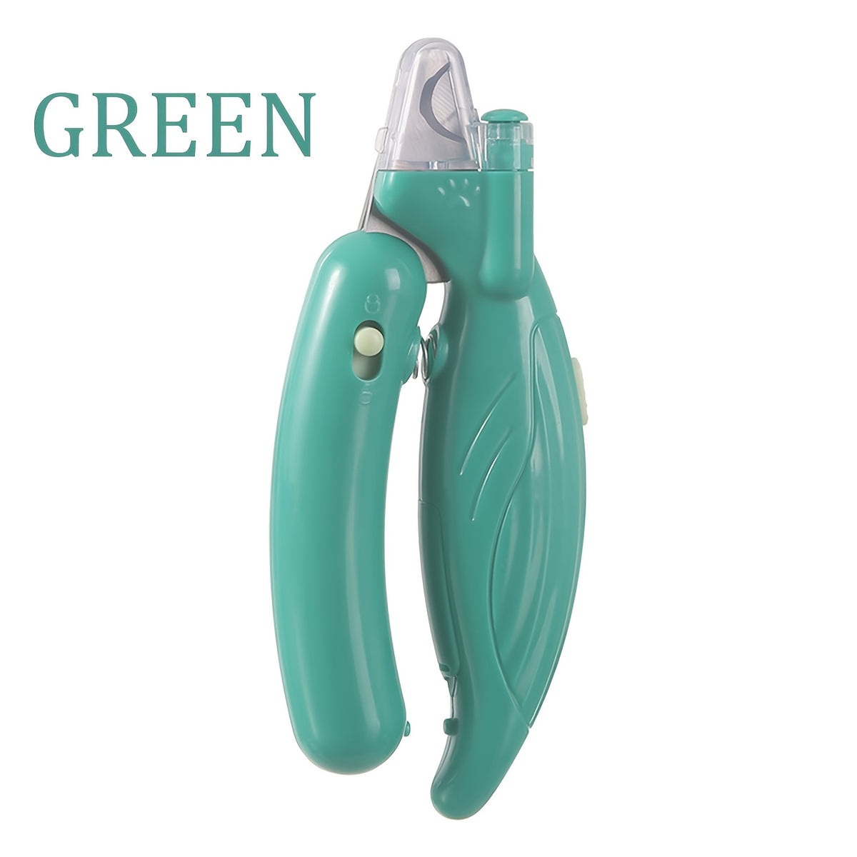 Dog and Cat Nail Clippers with LED Light, Safety Lock and Protective Cover for At-Home Pet Claw Trimming and Daily Grooming, Green or Pink