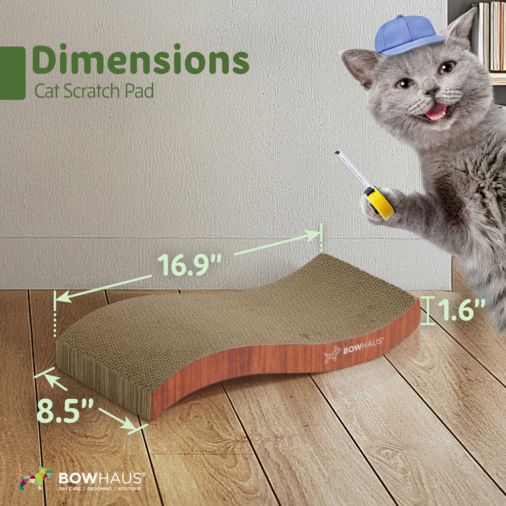 Reversible Cat Scratcher Lounger for Indoor Cats, Large Scratching Pad for Daily Stretching and Rest, Basic 8-Piece or Curved 1-Piece Options