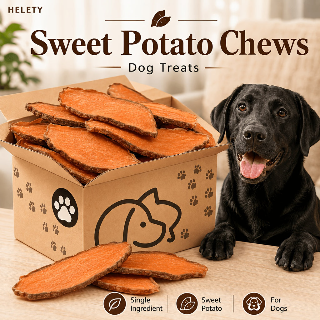 Sweet Potato Dog Treat Slices with 1 lb and 100g Choices, Separate Taro220g and Sweet Potato plus Duck Jerky Options for Supervised Snack Rewards