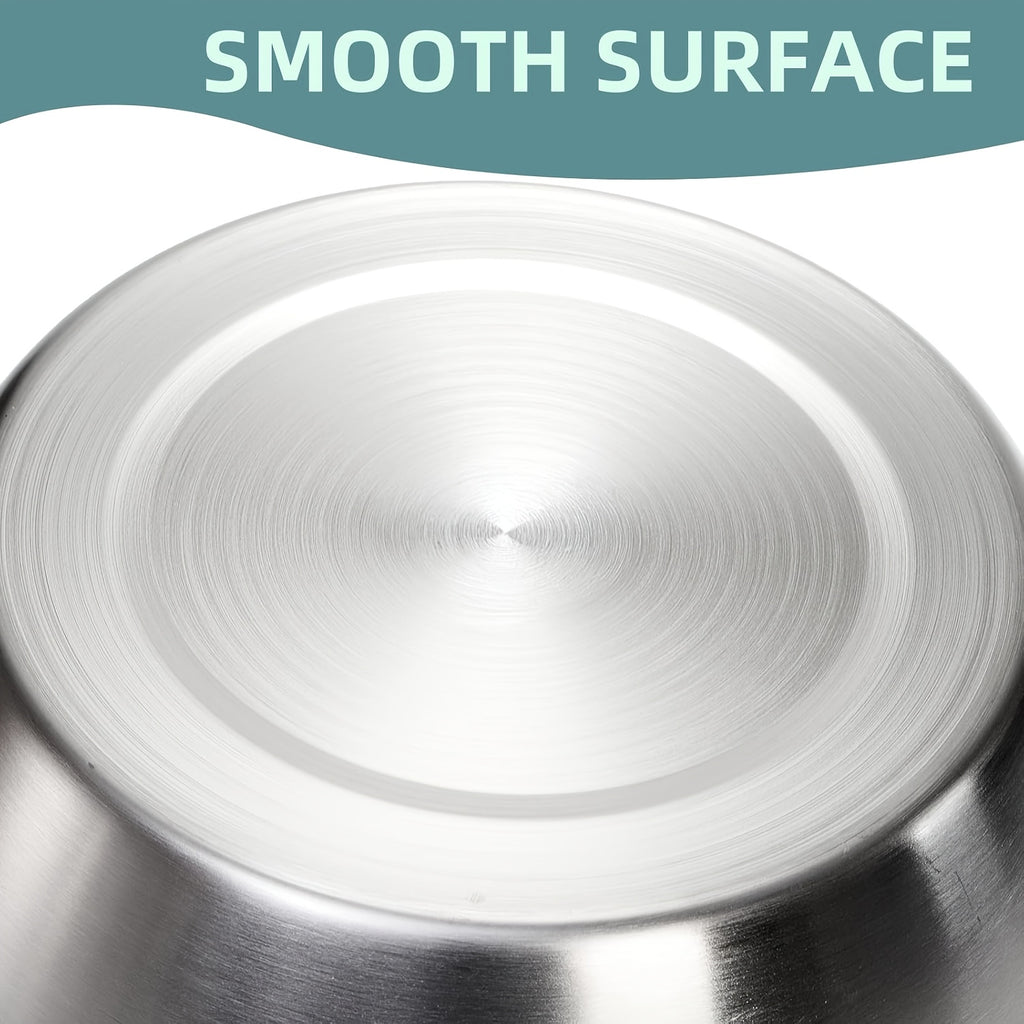 Stainless Steel Dog Bowls 2-Pack, Dishwasher Safe Food and Water Dishes for Large and Extra Large Breeds, Indoor and Outdoor Feeding