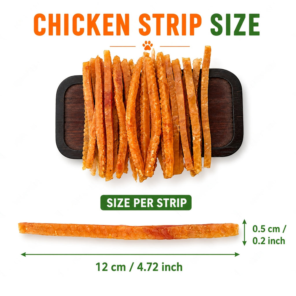 Chicken Jerky Cat Treats with Soft Shreds, Chicken or Chicken and Duck Blend Options for Supervised Snack Time, Training Rewards and Bonding