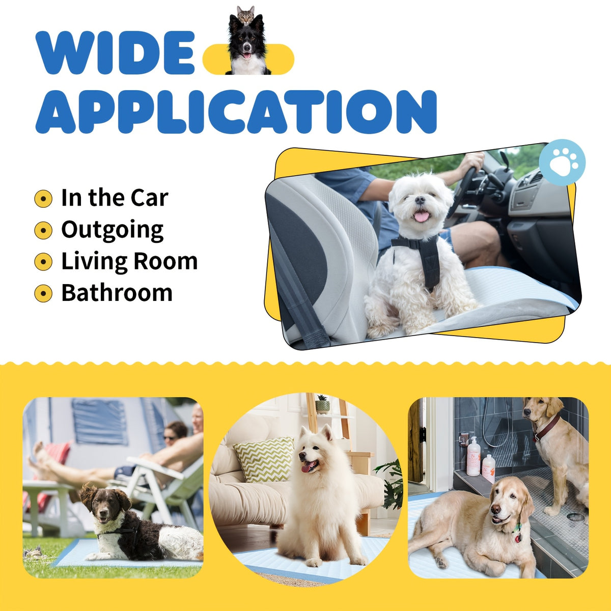 Dog Pee Pads 100 Count with 6-Layer Absorption, Disposable Puppy Potty Training Pads with Odor Control and Leak Protection, 34 x 28 or 22 x 22 Inch