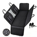 SUV Dog Car Seat Cover with Side Flaps, Non-Slip Pet Travel Hammock in Black or Blue for Seat Protection on Everyday Drives and Road Trips