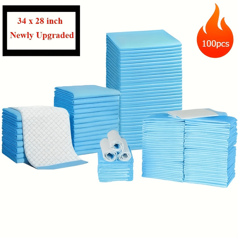 Thickened Dog Pee Pads for Indoor Potty Training, Absorbent Pet Urine Pads with Leak Protection, Large Dog 100 or 126 Count and Puppy 100 Count Options