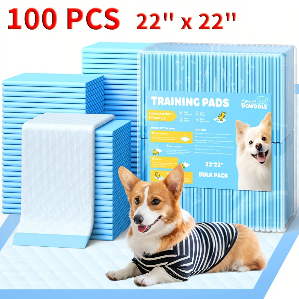 Dog Pee Pads 100 Count with 6-Layer Absorption, Disposable Puppy Potty Training Pads with Odor Control and Leak Protection, 34 x 28 or 22 x 22 Inch