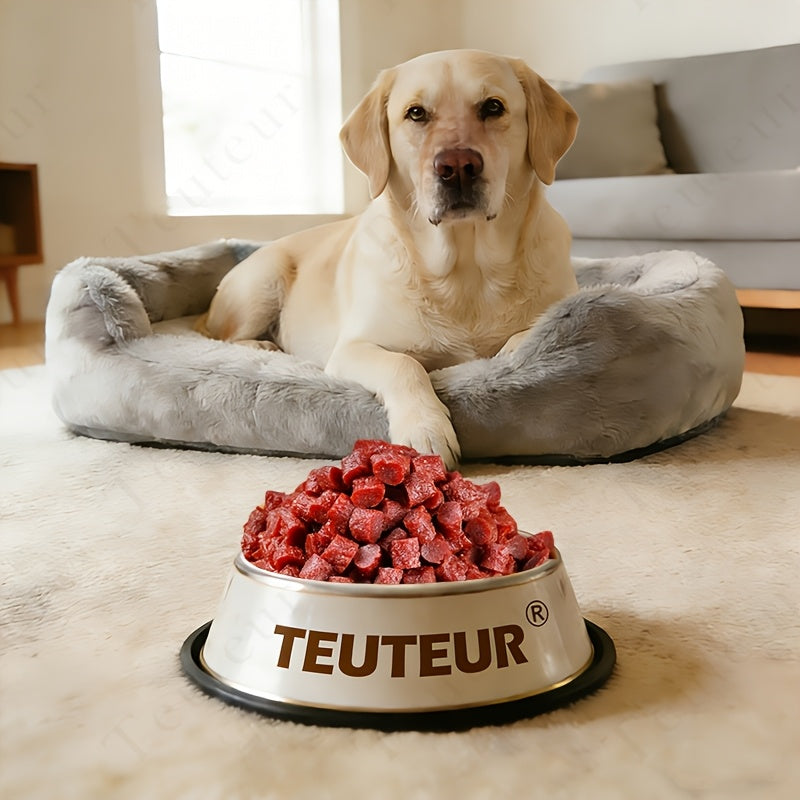 Beef Cube Dog Training Treats, 155g Chewy Meat Reward Bites for Supervised Practice, Everyday Snack Breaks and Dog Lover Gift Baskets